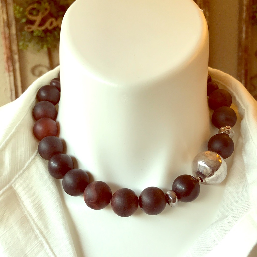 Silpada Design 925 Sterling Silver Agate Necklace